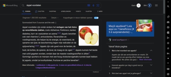 Bing тестирует в результатах поиска «обобщенный ответ» из нескольких источников
         
            Bing тестирует в результатах поиска «обобщенный ответ» из нескольких источников