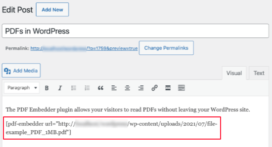 Как добавить встроенный просмотр PDF в WordPress Как добавить встроенный просмотр PDF в WordPress