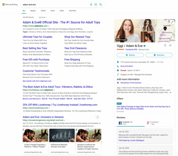 Google фильтрует сайты для взрослых органическом поиске, но показывает их в платном Google фильтрует сайты для взрослых органическом поиске, но показывает их в платном