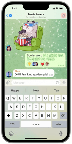 
            В Telegram появились реакции, скрытый текст и QR-коды
        