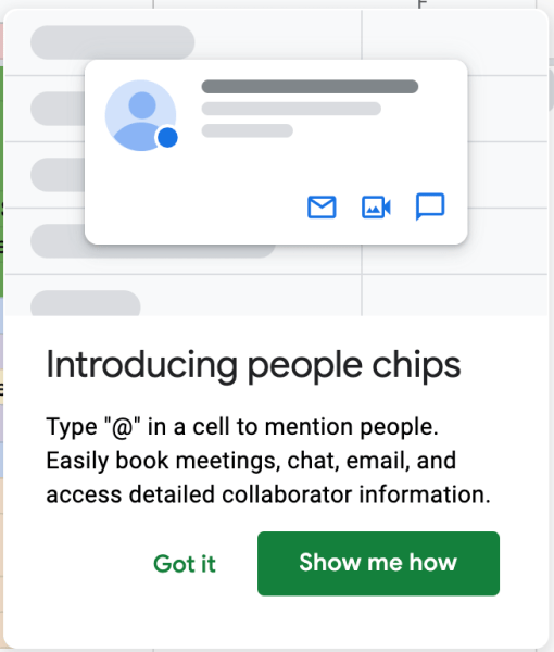 В Google Таблицах появилась новая функция People Chips
         
            В Google Таблицах появилась новая функция People Chips