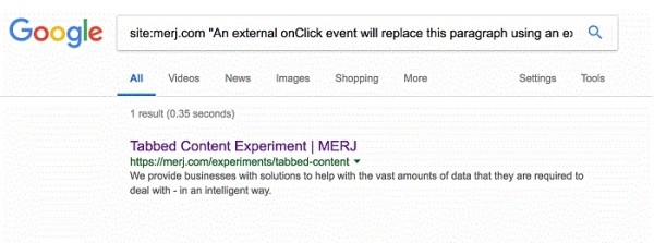Как Google индексирует контент на вкладках: 12 тестов
Как Google индексирует контент на вкладках: 12 тестов
