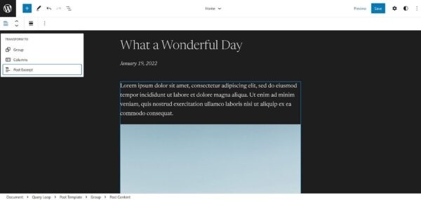 Вышел Gutenberg 12.4: улучшена доступность редактора, появилась трансформация Post Excerpt в Post Content