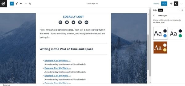 Вариации глобальных стилей («скины» для тем) появились в Gutenberg Вариации глобальных стилей («скины» для тем) появились в Gutenberg