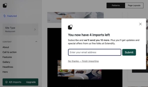 Компания Extendify выпустила новый плагин с библиотекой паттернов