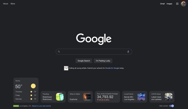 
            Google тестирует виджет погоды и другие карточки на главной странице на десктопах
        