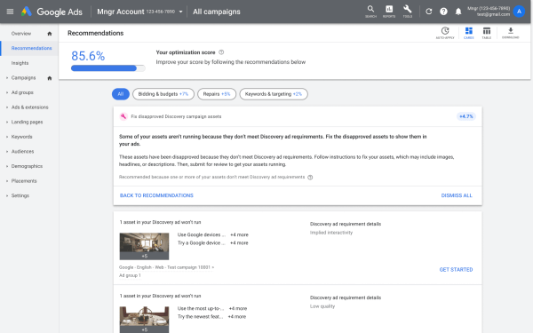 Google Ads запустил рекомендации по оптимизации кампаний Discovery Google Ads запустил рекомендации по оптимизации кампаний Discovery