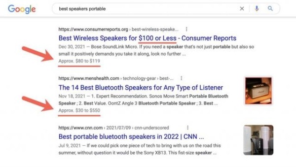 Google начал показывать больше расширенных результатов для товаров без разметки