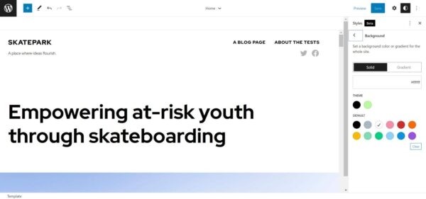 Skatepark: яркая блочная WordPress-тема для компаний Skatepark: яркая блочная WordPress-тема для компаний