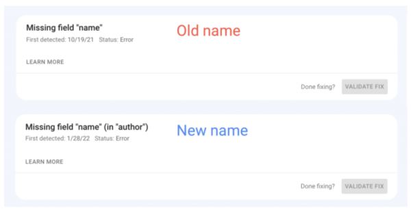 Google Search Console: отчеты об ошибках структурированных данных станут более подробными Google Search Console: отчеты об ошибках структурированных данных станут более подробными