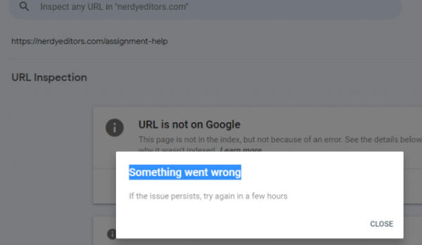 Ошибки в инструменте проверки URL в Google Search Console
         
            Ошибки в инструменте проверки URL в Google Search Console