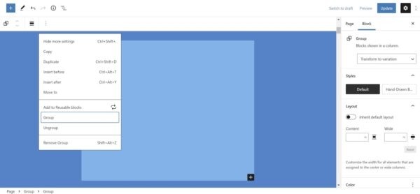 Вышел Gutenberg 12.8 с Web Fonts API, вложением блоков Group Вышел Gutenberg 12.8 с Web Fonts API, вложением блоков Group