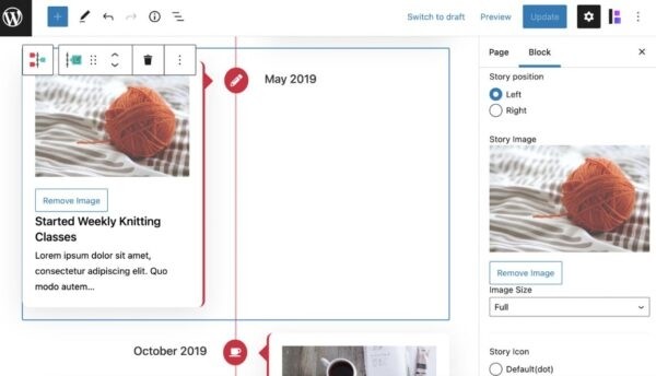 Как создать таймлайны с помощью блоков в WordPress Как создать таймлайны с помощью блоков в WordPress