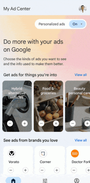 
            Google запустил новый инструмент для управления рекламными предпочтениями — My Ad Center
        