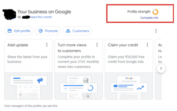Google покажет «Силу профиля» для бизнес-профилей компаний
Google покажет «Силу профиля» для бизнес-профилей компаний
