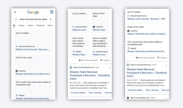 Google тестирует новое оформление выделенных описаний
         
            Google тестирует новое оформление выделенных описаний