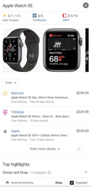 Google тестирует блок «Высоко оценено пользователями» в результатах мобильного поиска
Google тестирует блок «Высоко оценено пользователями» в результатах мобильного поиска
