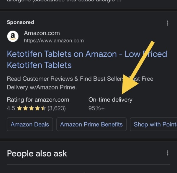 Google тестирует показ процента своевремено доставленных заказов в объявлениях на поиске
         
            Google тестирует показ процента своевремено доставленных заказов в объявлениях на поиске