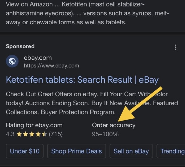 Google тестирует показ процента своевремено доставленных заказов в объявлениях на поиске
         
            Google тестирует показ процента своевремено доставленных заказов в объявлениях на поиске