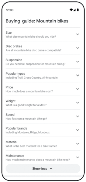 Google совершенствует алгоритмы поиска и выбора товаров
Google совершенствует алгоритмы поиска и выбора товаров
