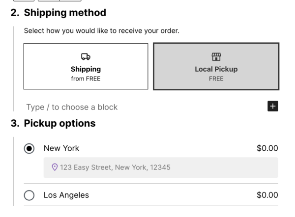 В WooCommerce Blocks 9.4.0 появилась блочная опция самовывоза товаров В WooCommerce Blocks 9.4.0 появилась блочная опция самовывоза товаров