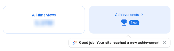 В Google Search Console Insights появился раздел достижений
         
            В Google Search Console Insights появился раздел достижений