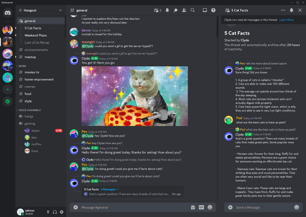 Discord внедряет искусственный интеллект на каждый сервер
         
            Discord внедряет искусственный интеллект на каждый сервер