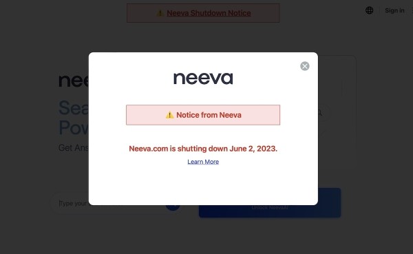 
            Поисковик без рекламы Neeva прекращает свою работу
        