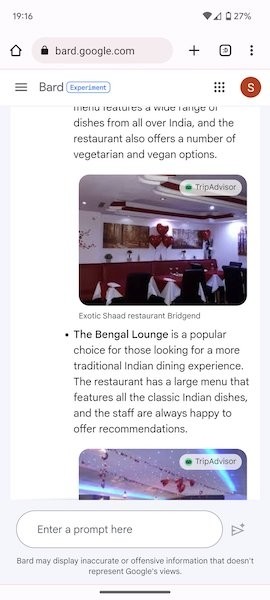 Google Bard начал использовать в ответах изображения
Google Bard начал использовать в ответах изображения