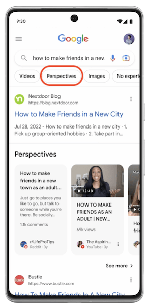В поиске Google появится новый фильтр «Перспективы»
         
            В поиске Google появится новый фильтр «Перспективы»