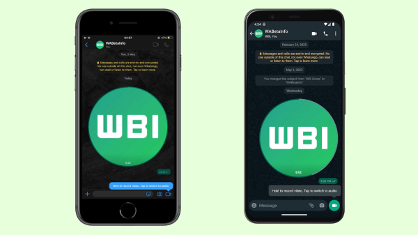 WhatsApp тестирует возможность отправки видеосообщений
         
            WhatsApp тестирует возможность отправки видеосообщений