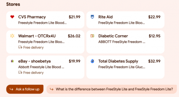 Google SGE изучил ассортимент локальных магазинов
Google SGE изучил ассортимент локальных магазинов