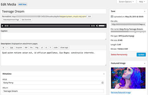 Добавление аудио файлов и создание плейлистов в WordPress Добавление аудио файлов и создание плейлистов в WordPress