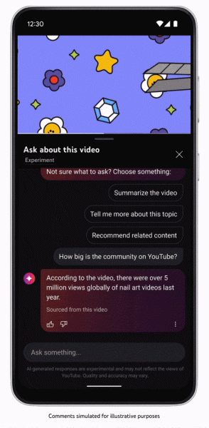 YouTube тестирует возможности генеративного ИИ для улучшения пользовательского опыта
YouTube тестирует возможности генеративного ИИ для улучшения пользовательского опыта