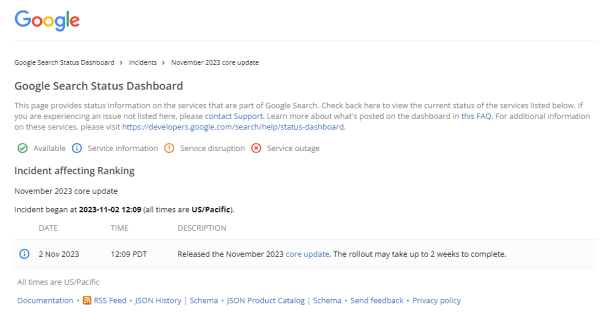 Google анонсировал запуск Core update Google анонсировал запуск Core update