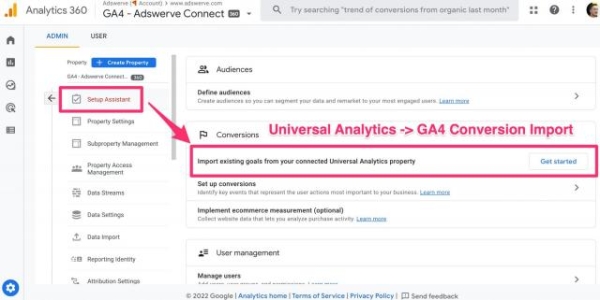 Google запустил инструмент импорта целей из Universal Analytics в Google Analytics 4 Google запустил инструмент импорта целей из Universal Analytics в Google Analytics 4