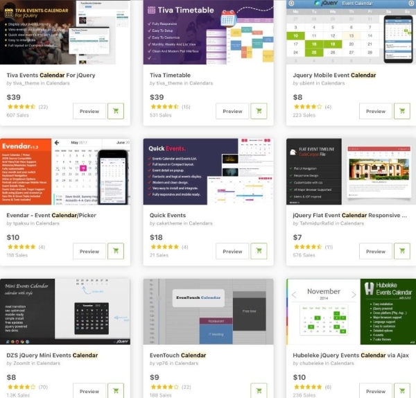 15 лучших JavaScript-плагинов календарей и событий в 2021 году