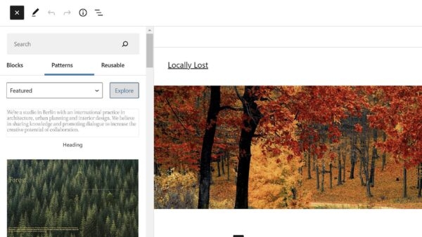 В WordPress 5.9 появится модальное окно просмотра паттернов В WordPress 5.9 появится модальное окно просмотра паттернов