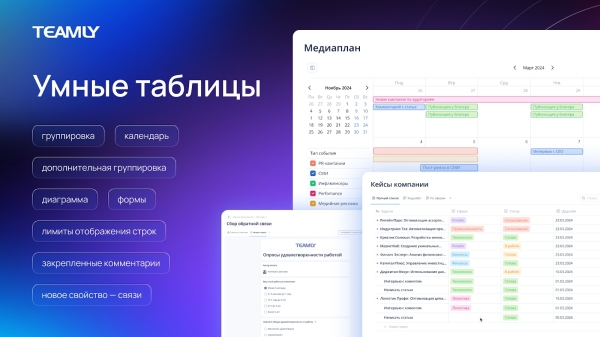 TEAMLY представил обновленную версию: платформа позволит управлять проектами и автоматизировать работу отделов